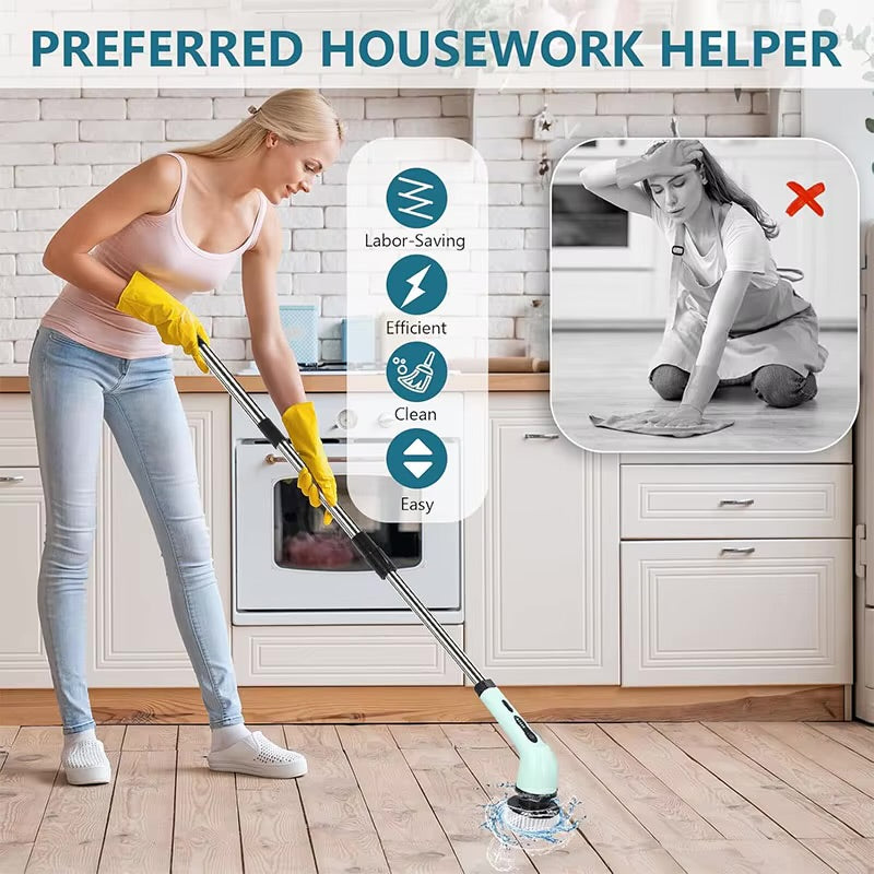 Brosse de nettoyage électrique 9-en-1 sans fil